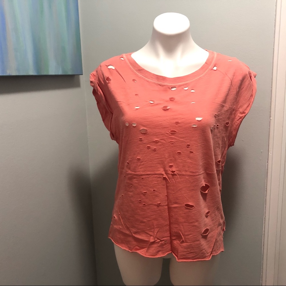 Free People Distressed Top
